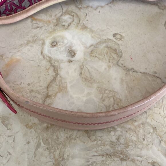 Donna Karan Vintage Monogram& Leather Small Hobo Bag - Picture 9 of 12